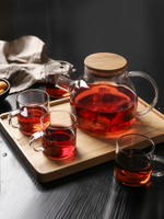 玻璃茶壺家用高溫煮水壺大泡茶壺過濾茶具花茶壺可明火高硼硅茶壺