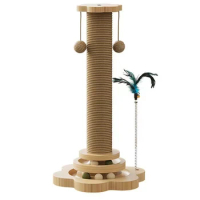 Pet Cat Toy Funny Cat Scrapers Tower Durable Sisal Scratching Board Tree Cat Grab Post