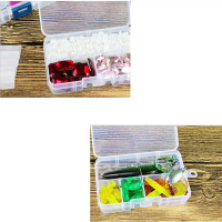1pc nhựa 8 khe cắm Hộp lưu trữ trang sức có thể điều chỉnh Hộp tổ chức Craft Craft