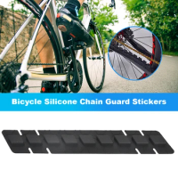 Bicycle Frame Protector Silicone Bike Chainstay Protector with Airbag Decal Sticker Protect The Bike From Collision and Scratch