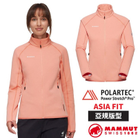 【MAMMUT 長毛象】女 Aconcagua AF 輕量透氣耐磨保暖刷毛立領外套.夾克_1014-04452-3770 石英粉