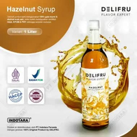Delifru Syrup 1 Liter All Variant / Sirup Rasa Minuman Premium Kopi Restoran Cafe Hazelnut