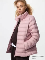 UNIQLO Jaket winter PUFFTECH Jacket wanita kerah tegak PINK L