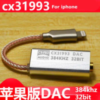 DAC CX31993 Headphone Amplifier HiFi Decoding AMP Adapter Sound Card For iPhone iOS Android Lightning to 3.5MM