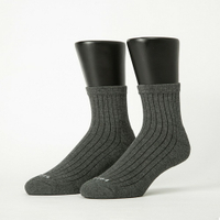 FOOTER 復古直線條微分子薄襪 除臭襪 運動襪 襪子 紳士襪 短筒襪(男-T47)