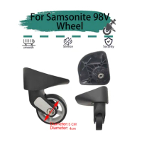For Samsonite 98V Black Universal Wheel Replacement Suitcase Rotating Smooth Silent Shock Absorbing Travel Accessories Casters