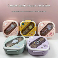 Kotak Makan Sanrio Tepak Bekal Bento Anak Set Sendok Garpu Tiga Sekat Mia