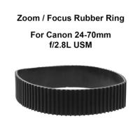 Lens Zoom Grip Rubber Ring / Focus Grip Rubber Ring Replacement for Canon 24-70mm f/2.8L USM Camera Accessories Repair part