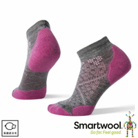 【SmartWool 美國 女 機能跑步局部輕量減震低筒襪《粉霧紫》】 SW0SW211/運動襪/戶外襪/機能襪