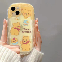 Cartoon Winnie Bear Dinosaur Cute Case For OPPO Reno 7 5 10 Pro 6 8 4 Lite 8T 8Z 5Z 7Z 6Z Find X3 Pro X5 Lite Phone Cases Cover