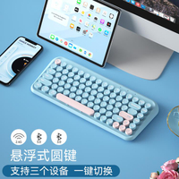 三模無線藍牙鍵盤鼠標套裝辦公適用于筆記本電腦華為平板蘋果ipad