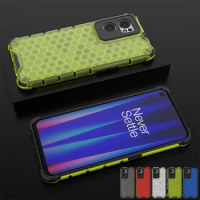 Honeycomb Shockproof For Oneplus Nord CE 2 Case Armor Phone Capa For Oneplus Nord CE2 2T N20 N200 5G Cover Translucent TPU