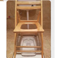 【限時優惠】老人實木坐便椅孕婦殘疾人坐便凳家用坐便器可折疊木質座便椅結實
