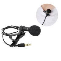 3.5mm Mini Microphone Lapel Lavalier Clip Microphone For Lecture Teaching Conference Guide Studio Portable Universal Mic