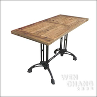 LOFT 工業風 做舊 回收木木材 鑄鐵桌腳 閣樓書桌 TB040