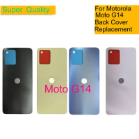 10Pcs/Lot For Motorola Moto G14 Housing Battery Cover For Moto G14 PAYF0010IN Back Cover Case Rear Door Chassis Shell