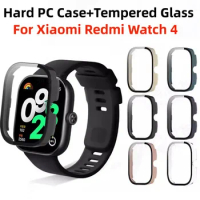Protective PC Case Glass For Redmi Watch 4 Smart Watch Screen Protector Bumper for Xiaomi Redmi Watch 3 Active/Lite Watch4 Cover