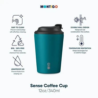 Montigo Sense Coffee Cup Regular 12oz - 340ml Dark Teal