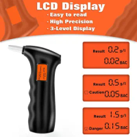 LCD Digital Breath Tester Alcohol Tester Breath Alcohol Tester Liquid Handheld Blowing Sensor Alcohol Tester With Backlight