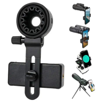 Universal Telescope Phone Adapter Mount Compatible Binoculars, Monocular, Microscope, Spotting Scope, Telescope