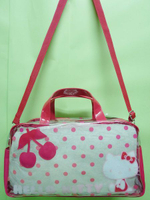 【震撼精品百貨】Hello Kitty 凱蒂貓~KITTY透明手提袋斜背包『紅櫻桃點點』