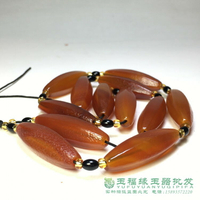 西亞老瑪瑙柿子紅貿易珠六棱桶珠勒子老珠子手鏈項鏈配飾遼金瑪瑙