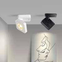 Surface Mounted Folding Led Ceiling Lamps COB LED Downlights 7W 10W 12W 15W Spot Light 360 Degree Rotation Downlights AC85-26
