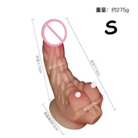 Male Muscle Soft Co ck Realistic Strapon Big Dildos Skin Feel Pe nis Double Silicone Suction Cup Di
