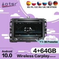 2 Din Carplay Android Multimedia Stereo For Dodge RAM 1500 2014 2015 2016 2017 2018 2019 GPS Navi Audio Radio Receiver Head Unit