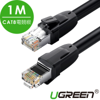 綠聯 CAT8網路線 24AWG 8MM加粗線徑 電競級網路線 1M