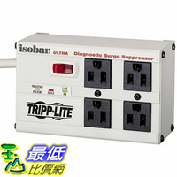 [美國直購] Tripp Lite ISOBAR4ULTRA 插座 Isobar 4 Outlet Surge Protector Power Strip 6ft Cord Right Angle Plug 3330 Joules