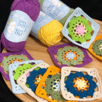 3pcs Gradient Yarn Knitting Crochet Yarn Crochet Scarf line DIY Knitting  Thread Hand-Woven Craft Yarn Crochet Thread Organic Cotton Yarn Color  Segment
