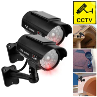Dummy Surveillance Camera Weatherproof Fake CCTV Security Camera with Flashing Red LED Light CCTV Cam Indoor Or Outdoor Use