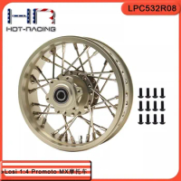 HR Losi 1:4 Promoto MX Upgraded 7075 Aluminum Alloy Bike Rear Hub Hard Film Oxidation