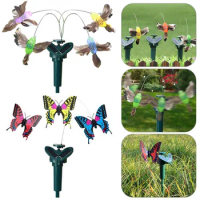 Outdoor Solar Simulation Butterfly Indoor Flying Butterflies Garden Ornaments Creative Craft Atmosphere for Farmland Courtyard