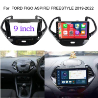 Car Audio Frame GPS Navigation Fascia Panel Car dvd Plastic Frame Fascia for FORD FIGO ASPIRE FREESTYLE 2019-2022 car fascia