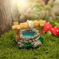 Miniatur Well Tanaman Bonsai Gaya Vintage Dekorasi Rumah Hiasan Sumur