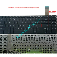 New US Keyboard NO-backlit NO-frame for Asus K570U K570Z K570ZD X570U X570UD X570Z X570ZD laptop