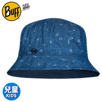 【BUFF 西班牙 可收納兒童漁夫帽《丹寧童趣》】120041/兒童帽/遮陽帽/休閒帽