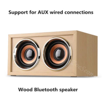 10W Portable Wireless bluetooth Speaker Wooden Stereo mini key wooden bluetooth speaker suppot FM Radio TF Card for Phone PC