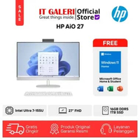 HP PC AiO 27 | CR1555D | Intel Core Ultra 7-155U | RAM 16GB | SSD 1TB | Layar 27"Inch FHD IPS, Touch