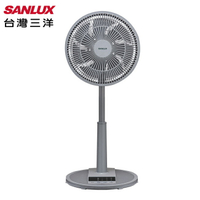 【SANLUX台灣三洋】12吋微電腦自然風遙控立扇(灰色) EF-T12AJ2
