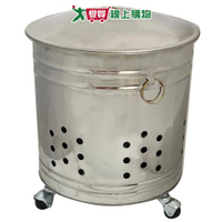 金優豆 尺2不鏽鋼金爐-36x36x40cm(附輪) 燒金紙用 有拉環 中元 普渡 拜拜 祭拜【愛買】
