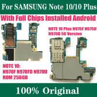 Working Eu Version For Samsung Galaxy Note 10 Plus N975F N975FD N975U NOTE 10 N970U N970F N970FD 256GB Motherboard