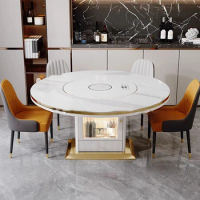Dinner Table Dining Room Sets Marble Chairs Modern Luxury Kitchen Table Outdoor Round Meble Ogrodowe Living Room Sets Furniture