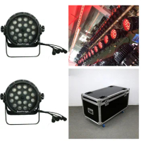 (Flightcase) 20pcs waterproof stage lights par led rgbw 18x10w led par zoom light ip65 par can led lights