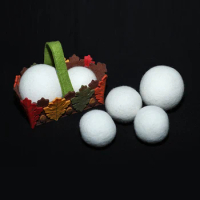 3cm/4cm/5cm Organic Wool Dryer Balls To Reduce Drying Time Wool Dryer Balls Tumble Dryer Balls Make Clothes Fluffy for Laundry