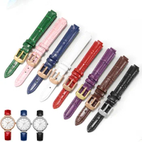 Genuine Leather Watchband Women's Band Suitable For Longines L8.111 110 Convex CowLeather Strap 6 8mm