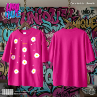 UNIQUE -ROSELLE (Unique Series) Kaos Oversize Basic Combed Lembut Pria & Wanita Sablon