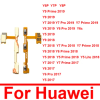 Volume Power Flex Cable For Huawei Y5 Y6 Y7 Y9 Prime Lite Pro 2017 2018 2019 Y6P Y7P Y8P Switch Key Side Flex Ribbon Replacement